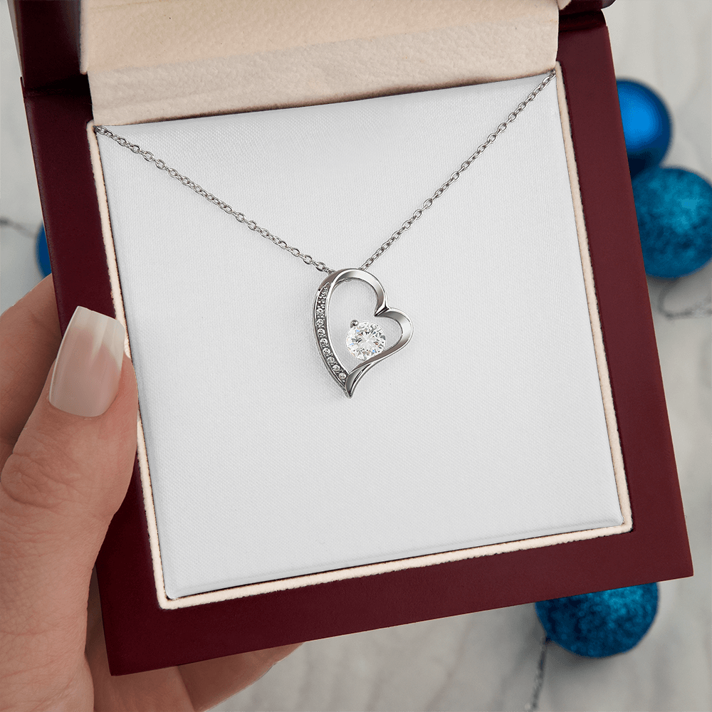 Forever Love necklace with personal message