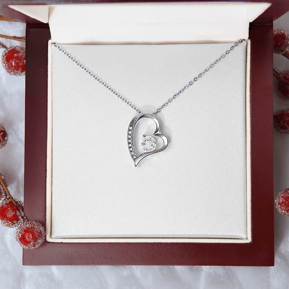 Forever Love necklace with personal message