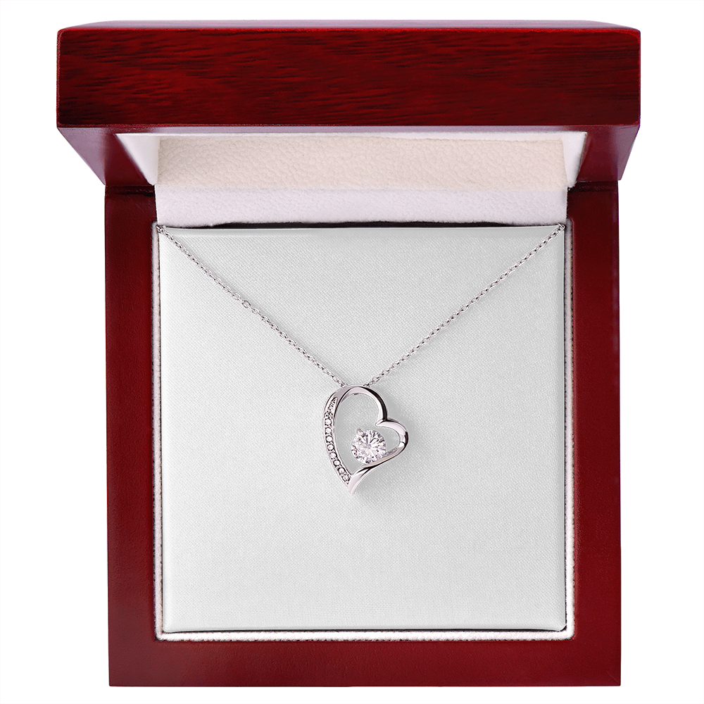 Forever Love necklace with personal message