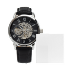 Open Face Clockwork Watch, with customized card.