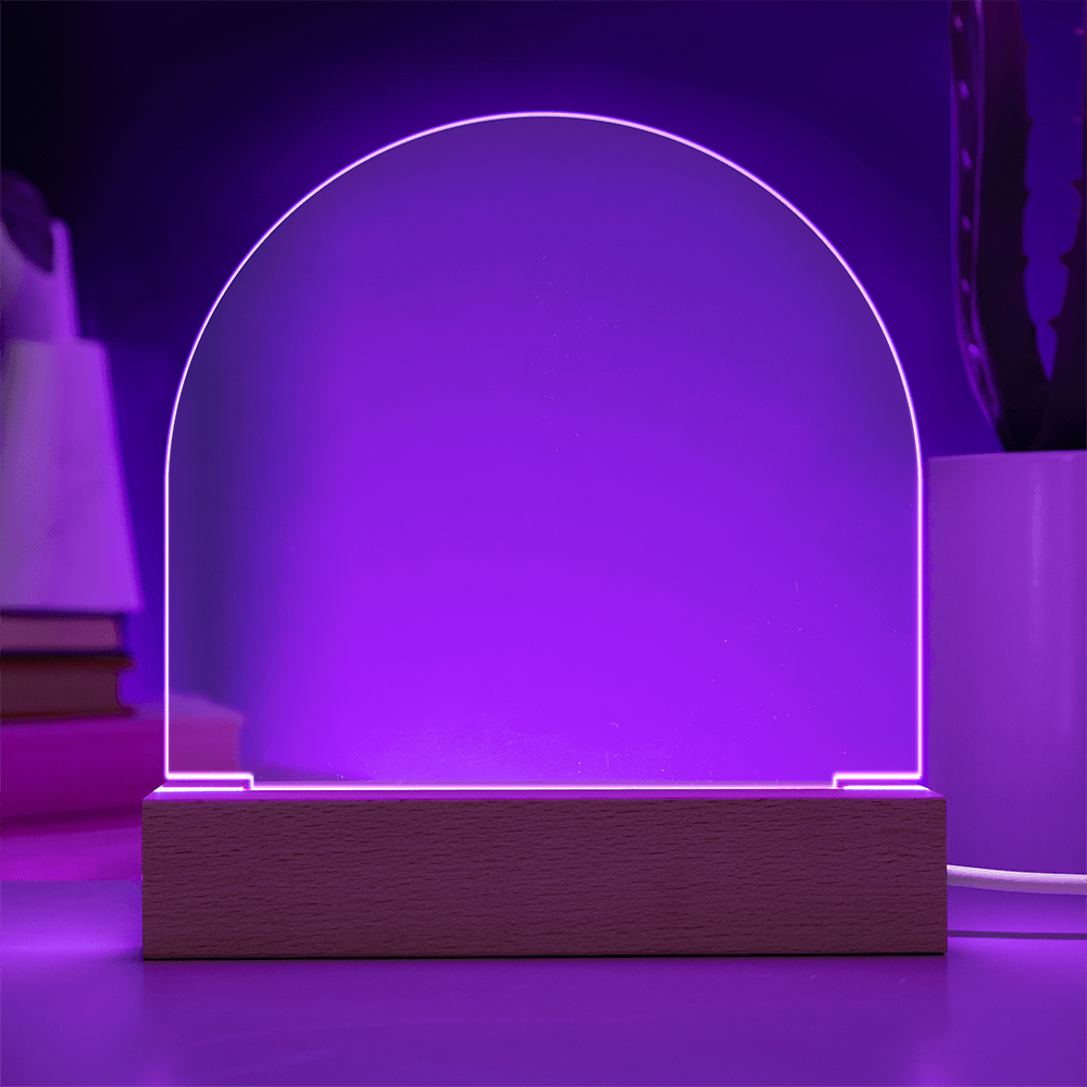 Acrylic Dome plaque, customized for you.
