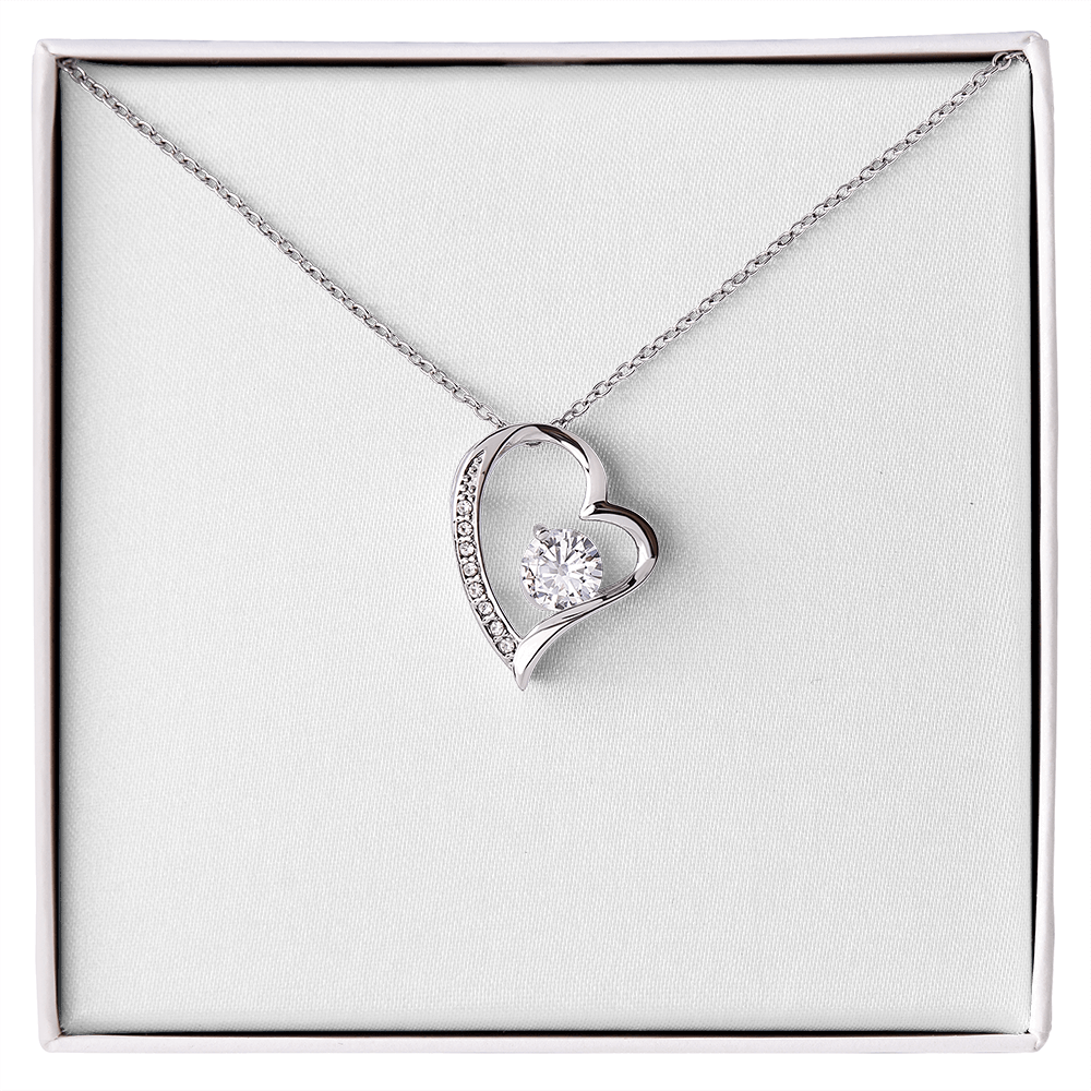 Forever Love necklace with personal message
