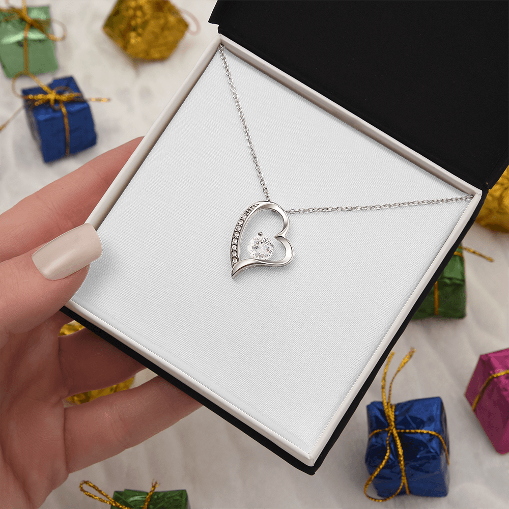 Forever Love necklace with personal message