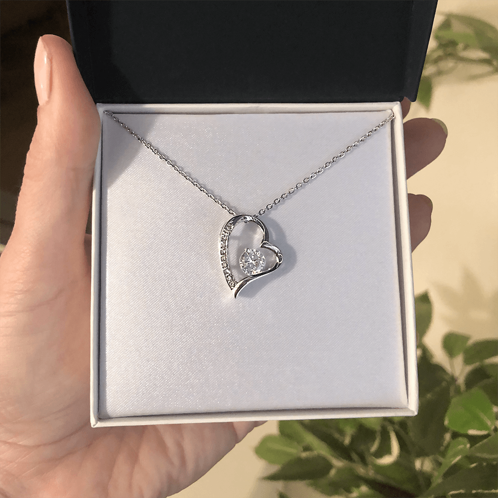 Forever Love necklace with personal message