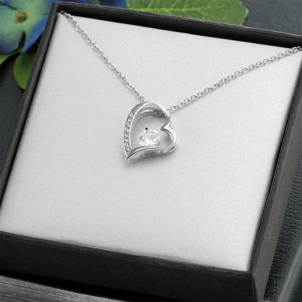 Forever Love necklace with personal message