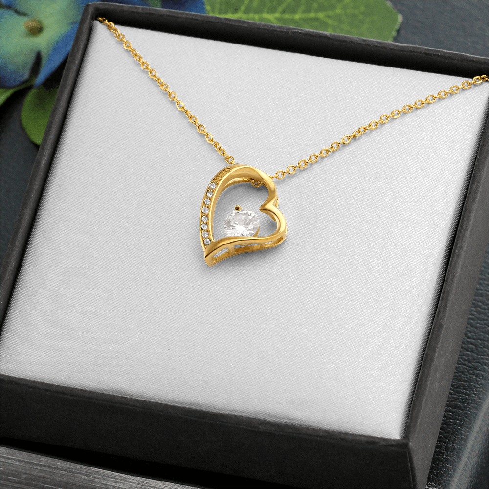 Forever Love necklace with personal message