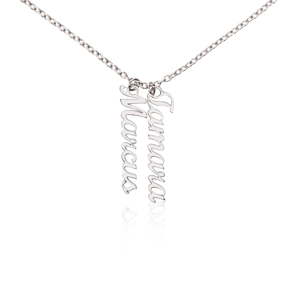 Multi Vertical necklace, for the special people in your life