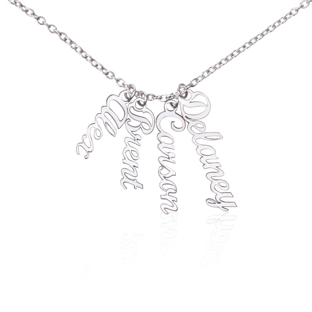 Multi Vertical necklace, for the special people in your life