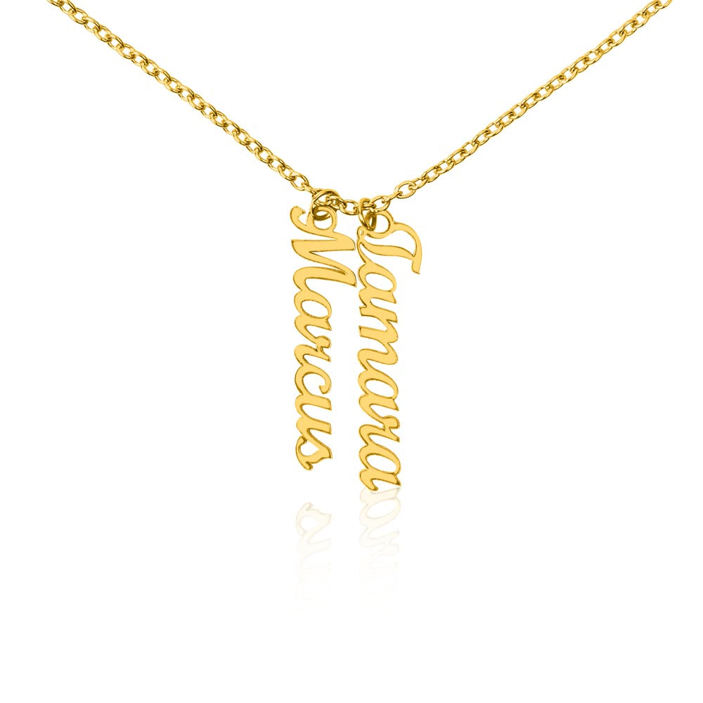 Multi Vertical necklace, for the special people in your life