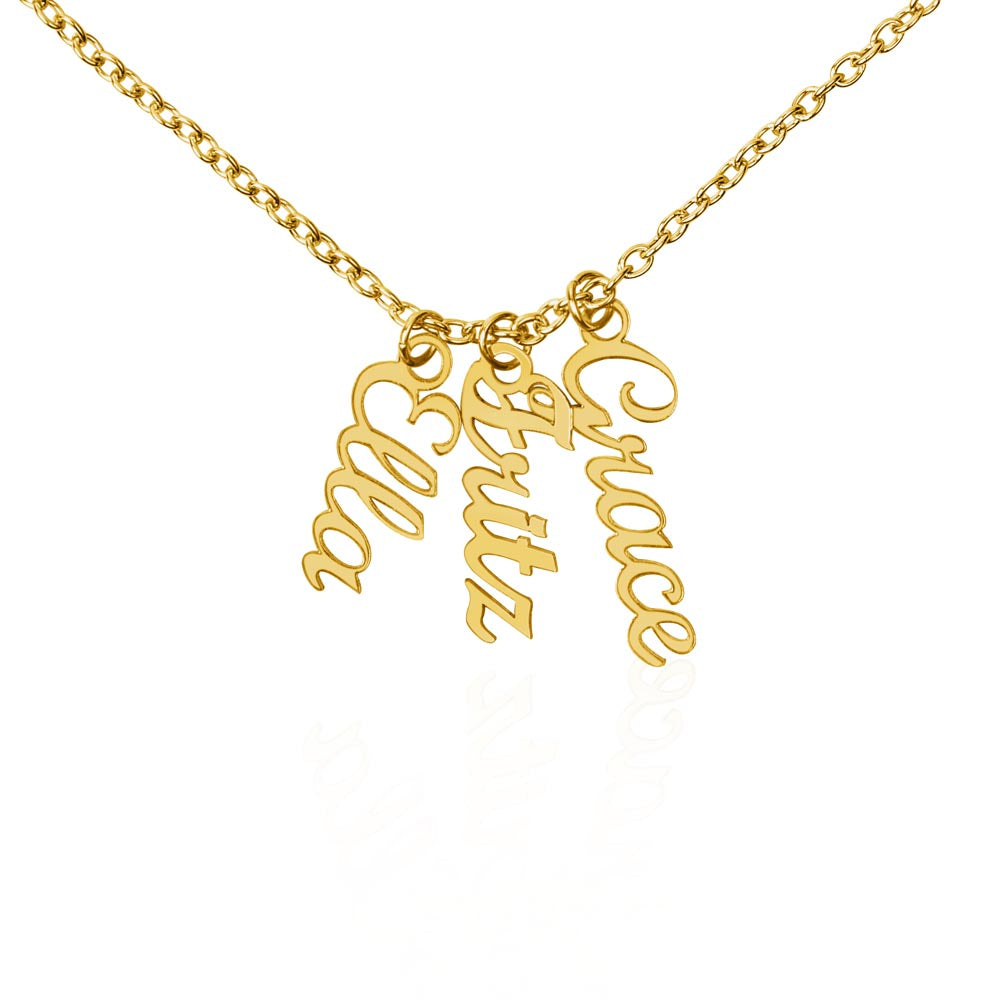 Multi Vertical necklace, for the special people in your life