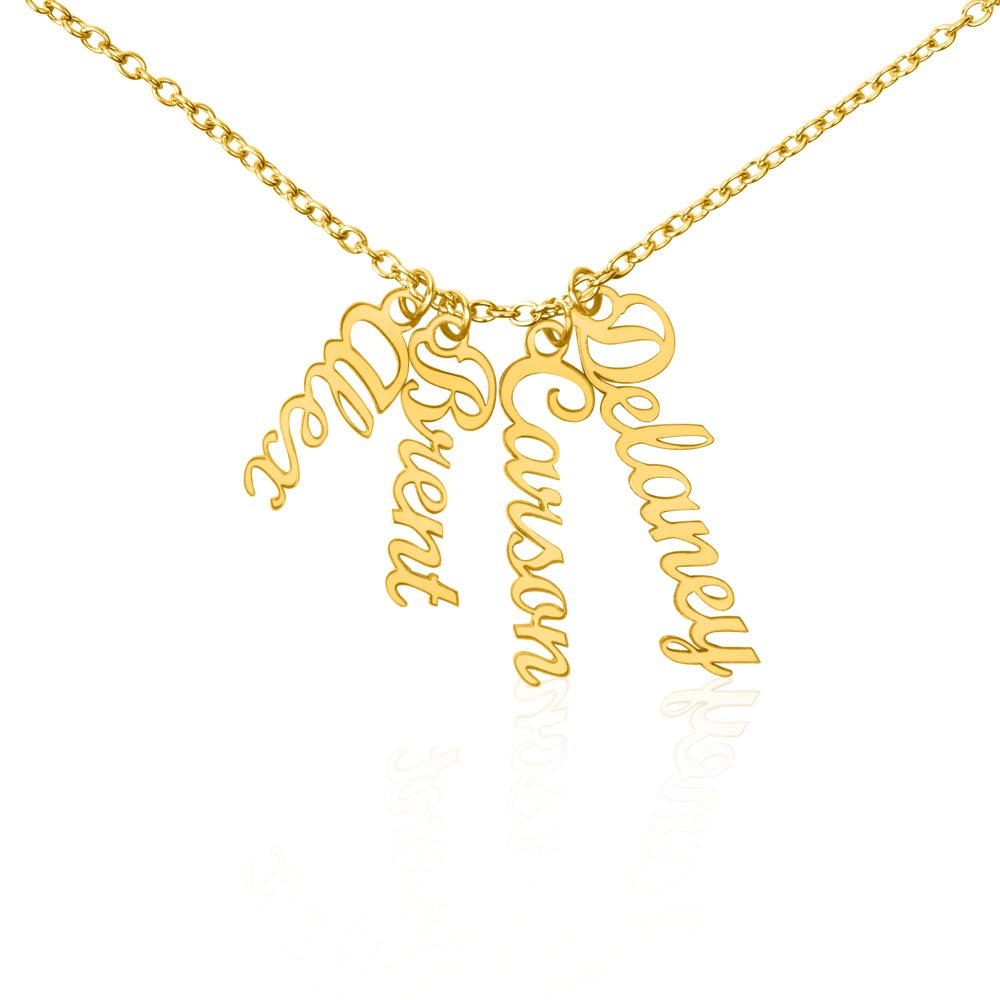 Multi Vertical necklace, for the special people in your life