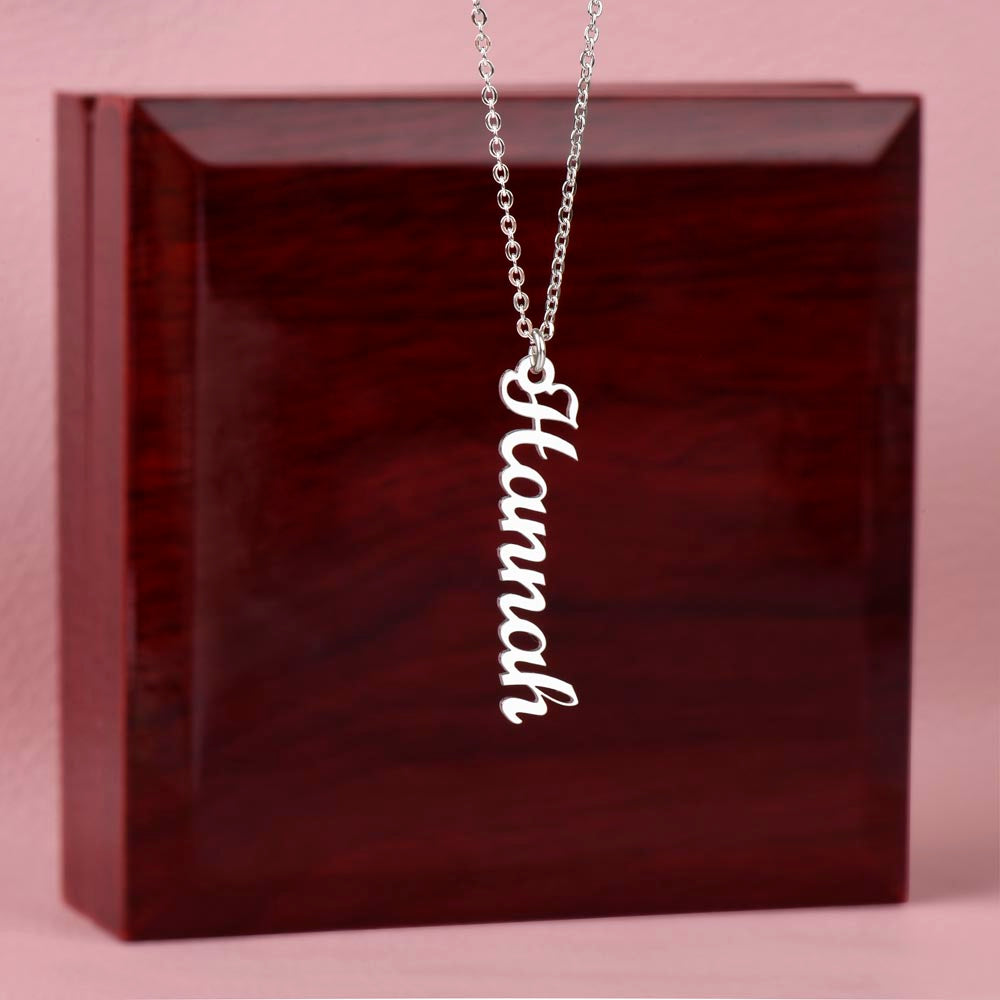 Multi Vertical necklace, for the special people in your life