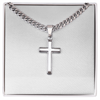 Artisan Cross with personalized card.